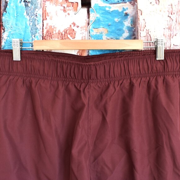 Women's Athletic Works Core Running Shorts Relaxed Fit XXL,XXXL Deep Chianti NEW - Picture 2 of 7